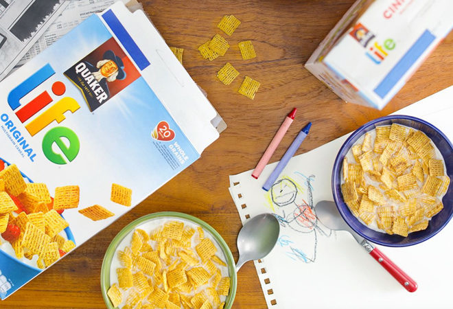 $7.44 Quaker Life Breakfast Cereal 4-Pack + FREE Shipping ($1.86 Per Box!)