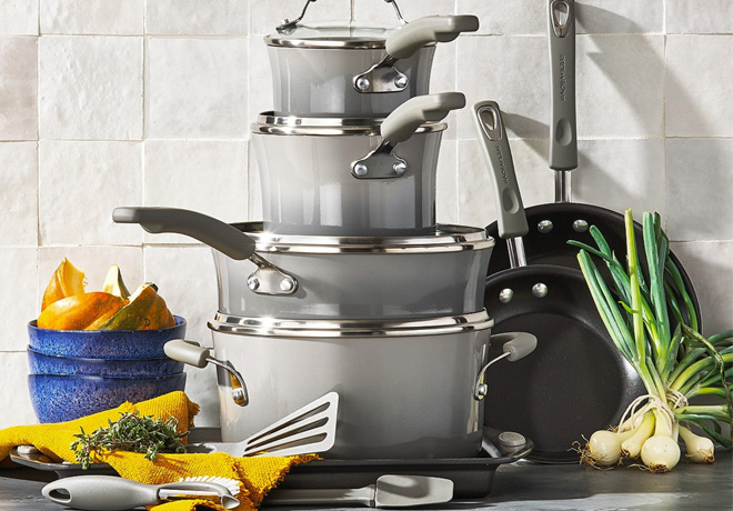 *HOT* $71.99 (Reg $300) Rachael Ray 14-Piece Cookware Set + FREE Shipping