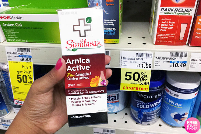 Clearance Find: $0.99 (Reg $12) Similasan Arnica Active Pain Relief Spray at CVS