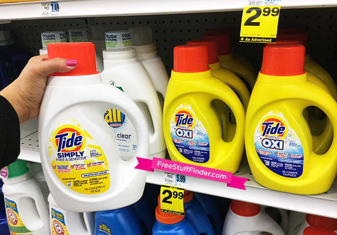 $1.99 (Reg $6) Tide Simply Laundry Detergent at Rite Aid