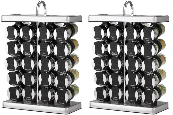 $34.23 (Reg $86) Martha Stewart 21-Piece Space Saver Spice Rack Set