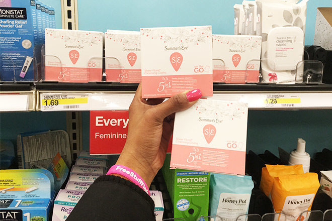 $0.77 (Reg $1.69) Summer’s Eve Cleansing Cloths + FREE Beauty Treatment or Fitness Experience at Target