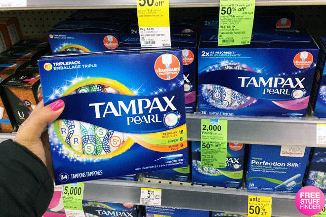 $4.62 (Reg $9.49) Tampax Pearl Tampons at Walgreens (Print Now!)