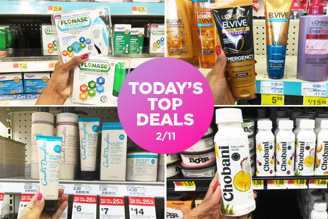 Today's Top Deals: FREE Chobani Yogurt, L’Oreal Hair Care, & Cheap Allergy Relief