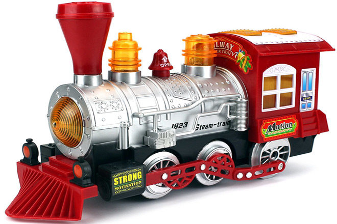 $14.95 (Reg $40) Happy Motion Bubble Blowing Toy Train