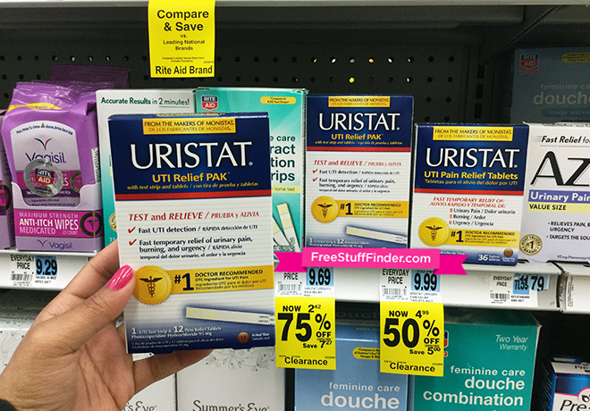 Clearance Find: $1.42 (Reg $9.69) Uristat UTI Relief Pak at Rite Aid