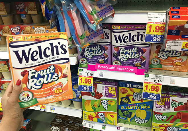 *HOT* 5 FREE Welch’s Fruit Rolls & Fruit Snacks at Kroger + Moneymaker