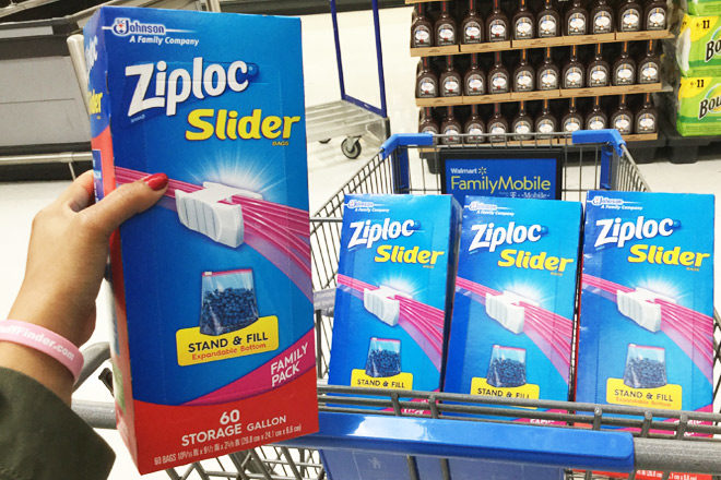 HURRY! FREE Ziploc 60ct Gallon Slider Bags + FREE Store Pickup
