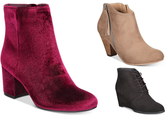 $14.99 (Reg $69) Women’s Block Heel Booties