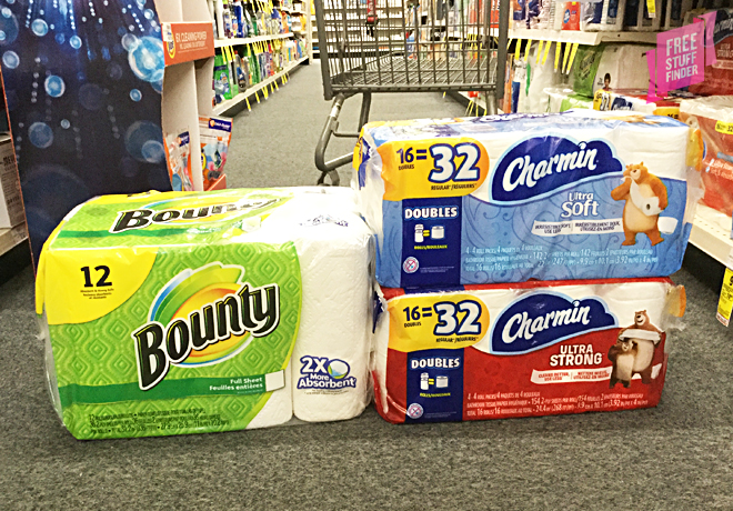 $5.66 (Reg $16.25) Charmin Bath Tissue & Bounty Paper Towels at CVS