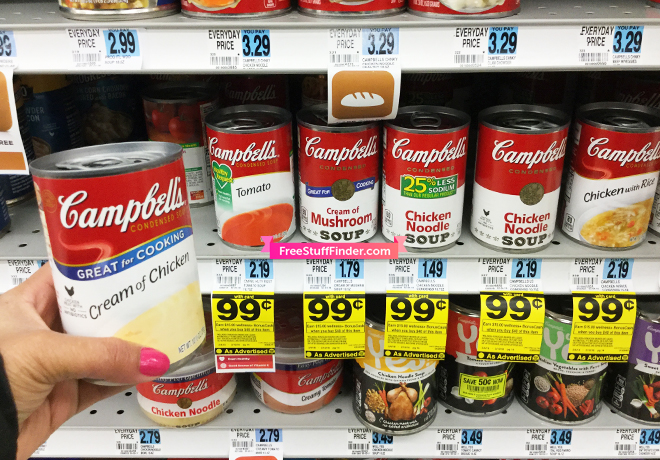 $0.89 (Reg $2.19) Campbell’s Soup at Rite Aid