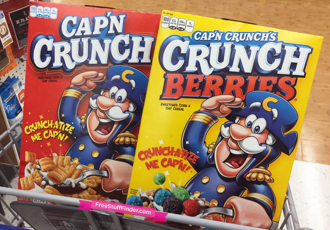 $2 (Reg $5) Cap’n Crunch Cereal at Rite Aid