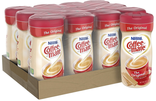 $11.99 Nestle Coffee-Mate Powder Creamer 12-Pack + FREE Shipping ($1 Per Bottle!)