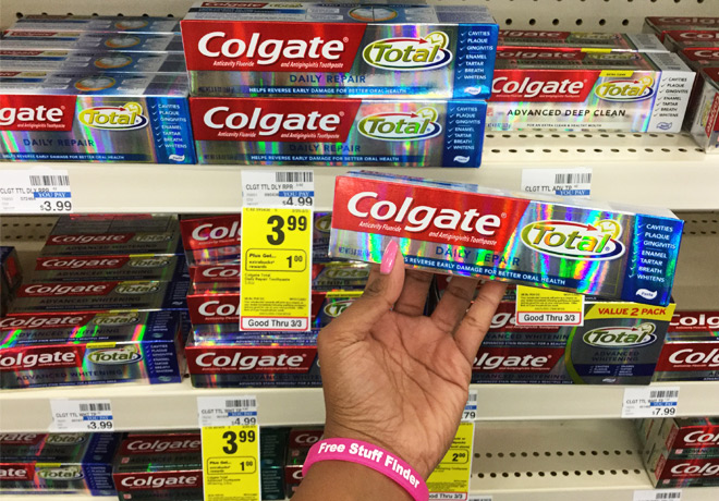 *HOT* $0.99 (Reg $5) Colgate Total Daily Repair Toothpaste (5.8 oz) at CVS