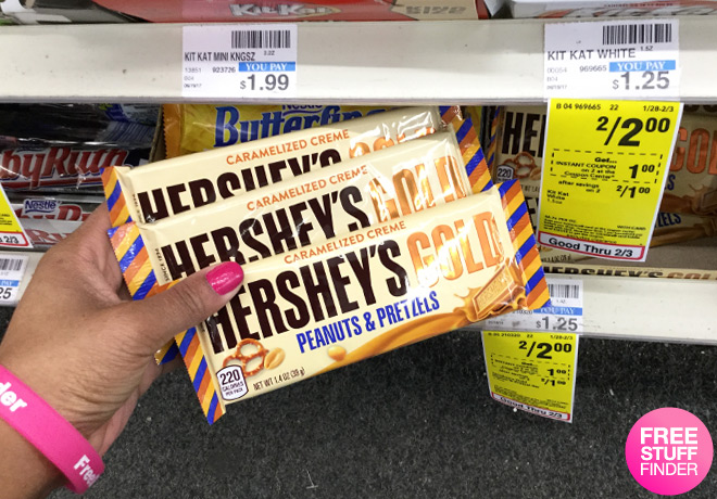 *HOT* 2 FREE Hershey's Gold Bars at CVS