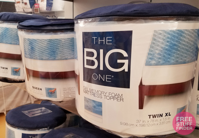 The Big One Gel Memory Foam Mattress Toppers, As Low As $29.39 (Today Only!)
