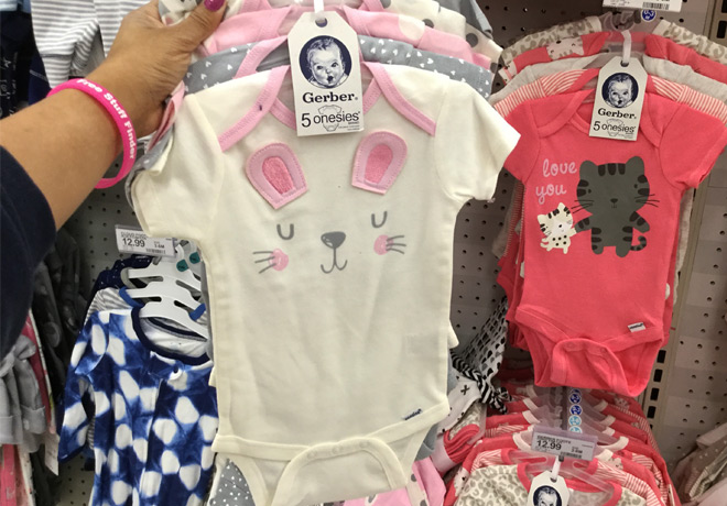 *HOT* $6 (Reg $9.89) 5-Pack Gerber Baby Onesies at Target (In-Store & Online!)