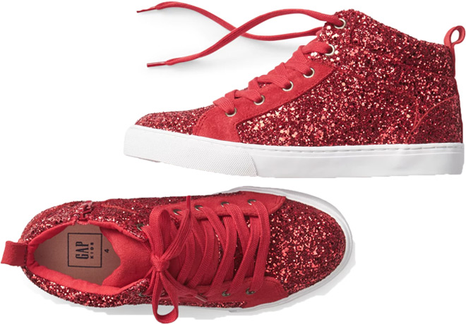 $22.40 (Reg $55) GAP Glitter Hi-Top Sneakers + FREE Shipping