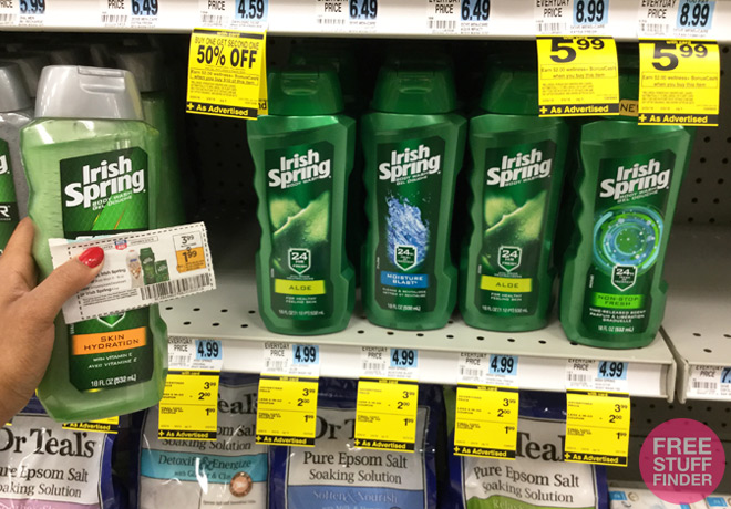 $1.24 (Reg $4.99) Irish Spring or Softsoap Body Wash at Rite Aid