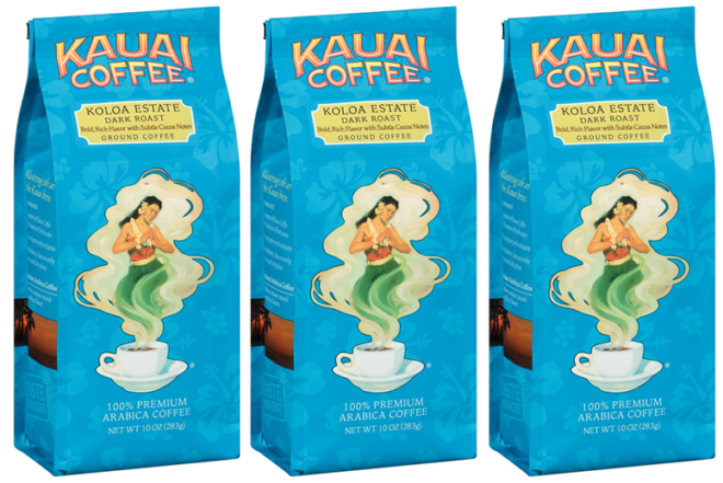 $4.48 Kauai Coffee + FREE Shipping