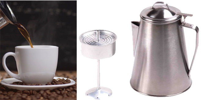 $6.47 (Reg $14) Ozark Trail Stainless Steel 8-Cup Coffee Pot + FREE Pickup