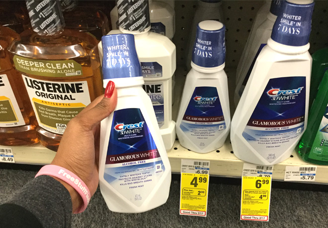 $0.99 (Reg $7) Crest 3D White MultiCare Whitening Mouthwash at CVS