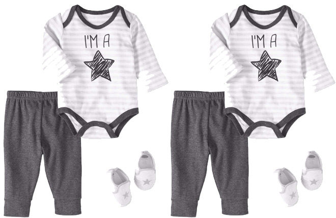 $5 (Reg $16) Newborn Baby Boy 3-Piece Outfit Set + FREE Pickup