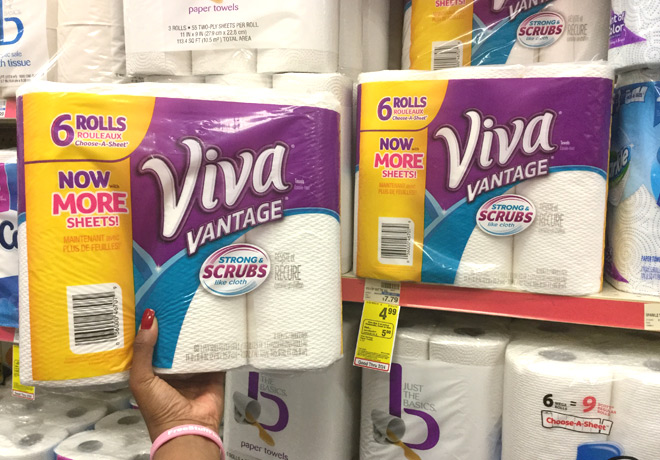 *HOT* $2.57 (Reg $7.79) Viva Vantage Paper Towels at CVS ($0.43 per Roll!)