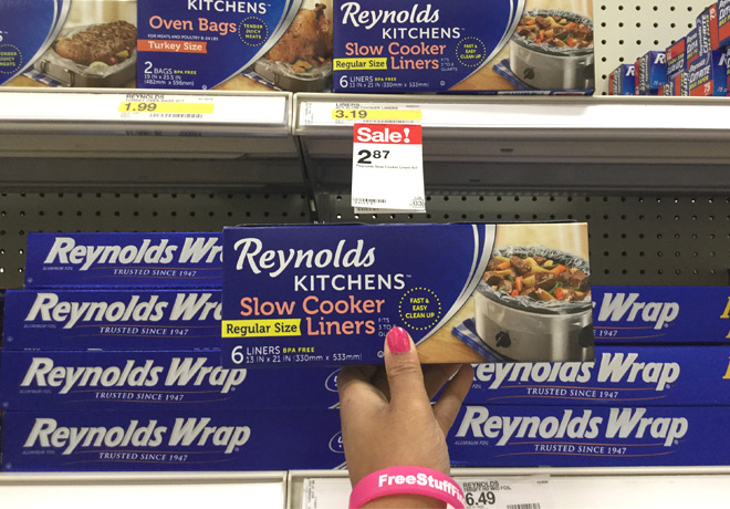 $1.40 (Reg $3.19) Reynolds Slow Cooker Liners at Target