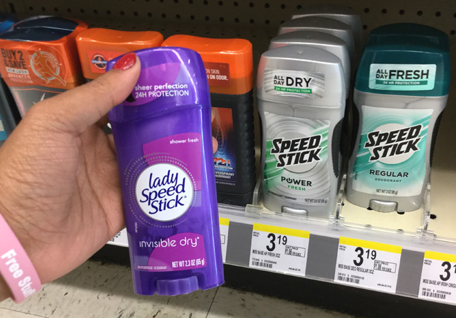 $0.39 (Ref $3.09) Speed Stick or Lady Speed Stick Deodorant at Walgreens