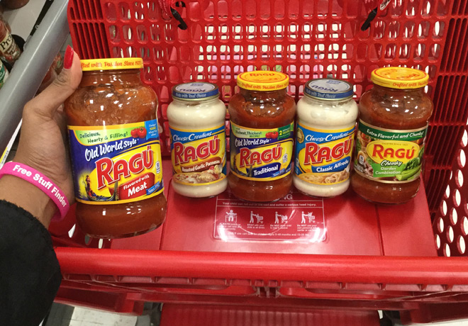 $0.77 (Reg $1.69) Ragu Pasta Sauce at Target