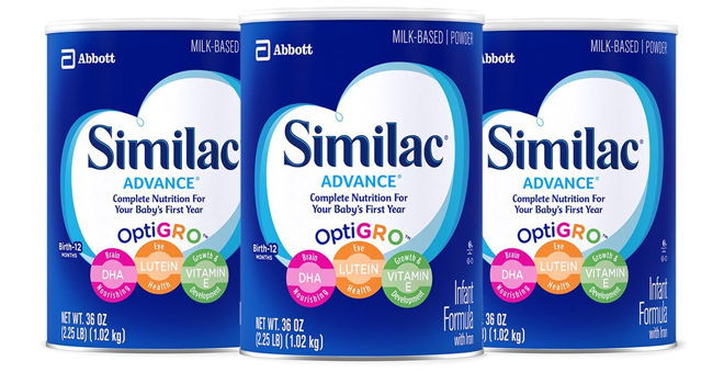 $18.94 Per Can Similac Advance Infant Formula + FREE Shipping