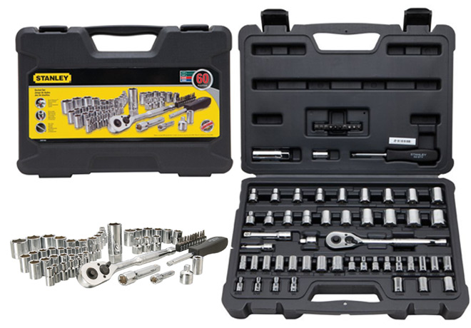 $17.96 (Reg $40) Stanley 60-Piece Socket Set