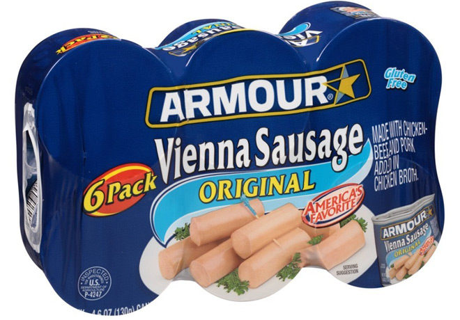 $0.45 Armour Vienna Sausage Can + FREE Shipping