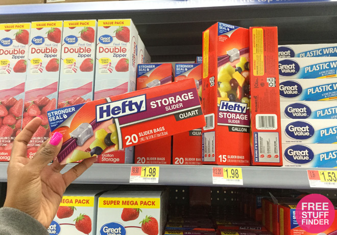 $0.73 (Reg $1.98) Hefty Slider Bags at Walmart