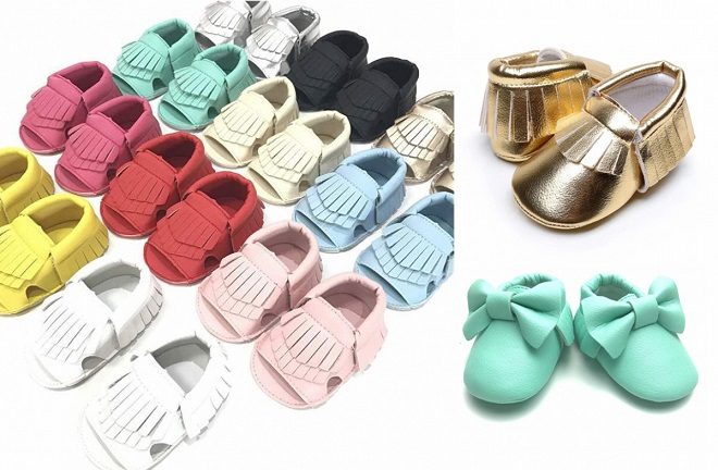 Baby Moccasins Vegan Leather ONLY $8.99 (Available in 4 Styles) - Regularly $34!