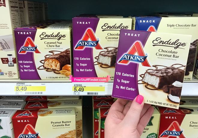 Atkins Endulge Snack Bars for ONLY $2.12 Per 5-Pack at Target (Reg $5.49)