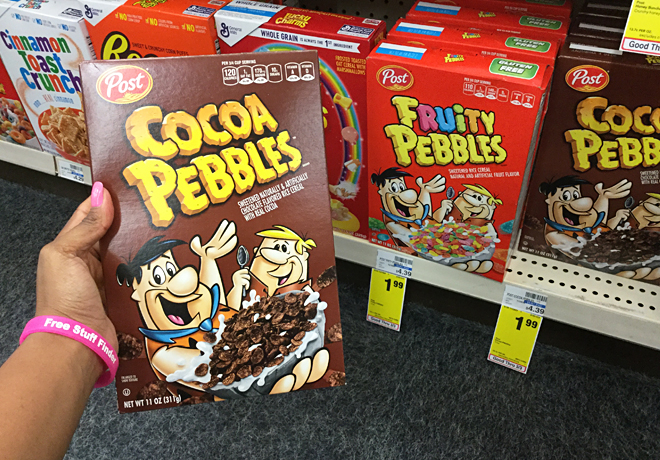 Post Cocoa & Fruity Pebbles Cereal JUST $0.79 at CVS (Regularly $4.39)