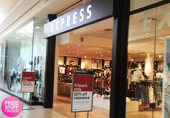 Express: Extra 50% Off In-Store Clearance TONIGHT Only (3/15) - 5-9PM!