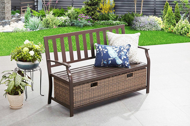 Farmhouse Storage Bench Only $109 at Walmart + FREE Shipping