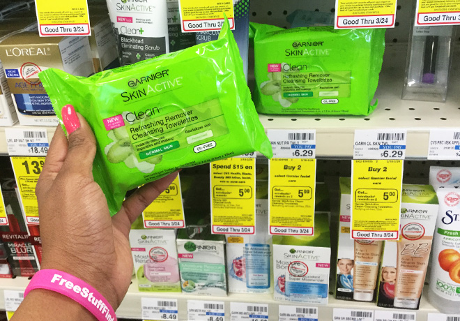 Garnier SkinActive Cleansing Towelettes ONLY $1.79 at CVS (Regularly $6.29)