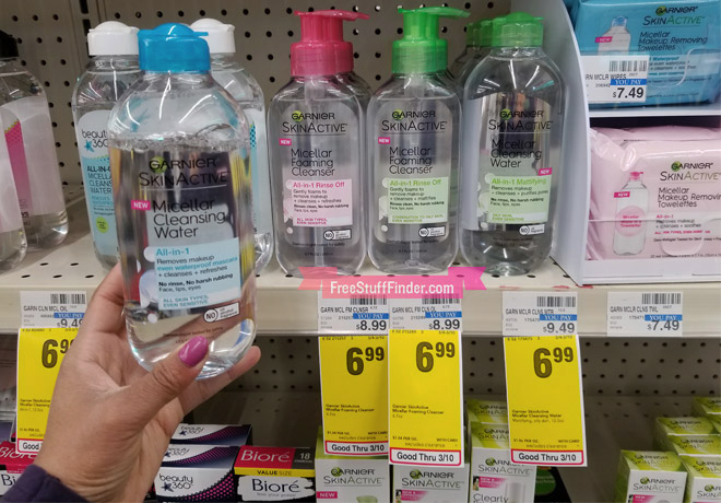 Garnier Skin Active Cleansing Water & Cleanser Only $4.99 at CVS (Reg Up to $9.49)