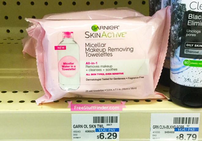 Garnier Skin Active Micellar Towelettes For Only $1.05 at Rite Aid (Regularly $6.29)