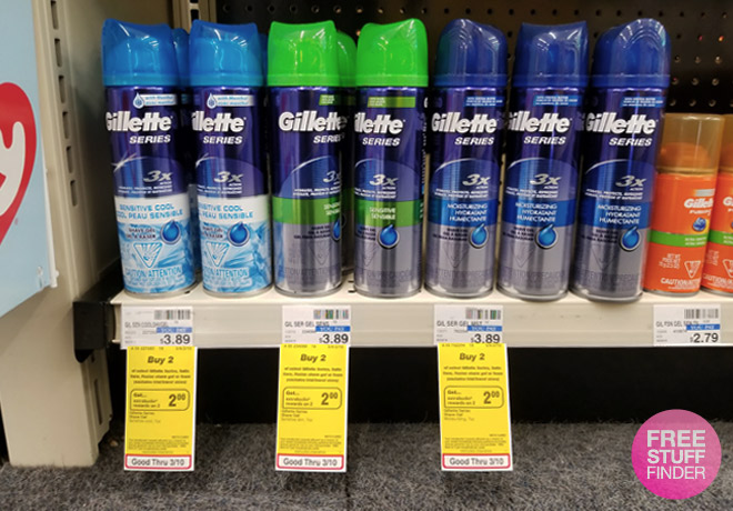 Gillette Shave Gel Only $1.89 at CVS (Regularly $3.89)