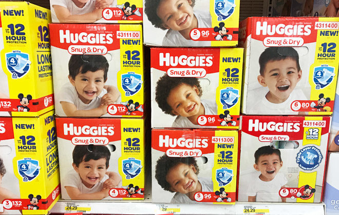 Target Online: Huggies Diaper Super Packs JUST $14.47 + FREE Shipping