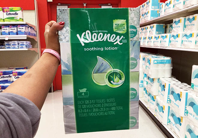 Kleenex Tissues 4-Packs Just $2.24 (Reg $6) at Target (Stock Up NOW!)