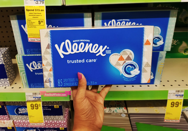 Kleenex Facial Tissue Boxes for Only $0.41 at CVS - Regularly $1.59