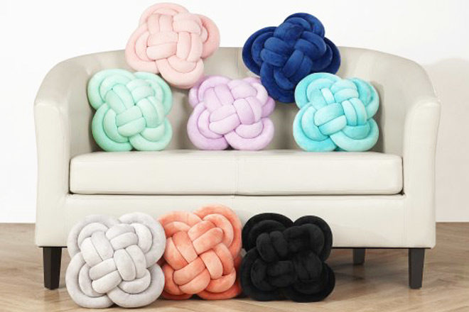 Mainstays Large Pretzel Knot Soft Pillow for ONLY $12 + FREE Pickup (Reg $25)