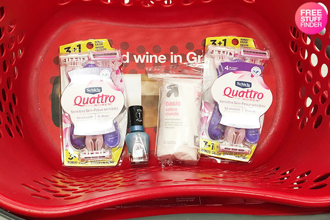 FREE Schick, Sally Hansen and Up & Up Products at Target + $3.34 Moneymaker