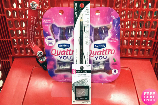 TWO FREE Schick Quattro YOU Disposable Razor Packs at Target + $0.13 Moneymaker